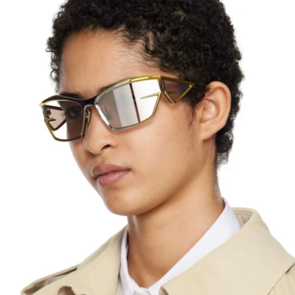 Gucci Oval Sunglasses GG0416SK 001 Black/Multi 55mm 0416 display picture 1